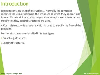 Control structures | PPT