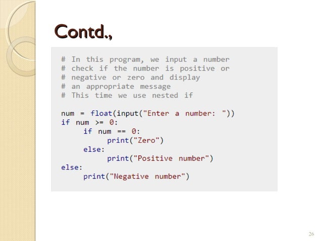 Python Control structures | PPT