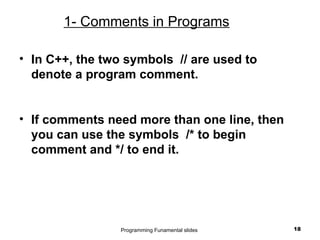 Comprehensive Introduction to Programming Control Structures and C++ ...