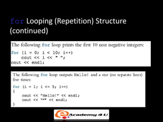 Control structures repetition | PPT
