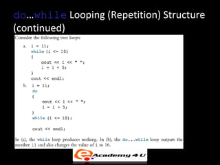 Control structures repetition | PPT