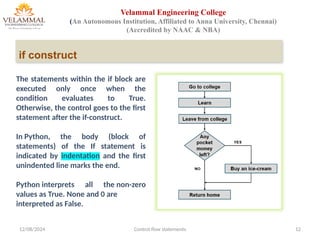 Control structures-Control flow statements | PPTX
