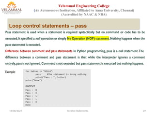 Control structures2_ppt_Control flow statements | PPTX