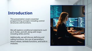 Control Structures and Functions......... | PPTX