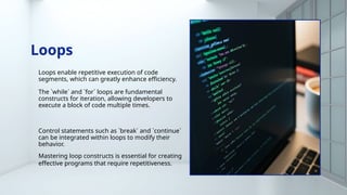 Control Structures and Functions......... | PPTX