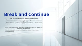 Control Structures and Functions......... | PPTX