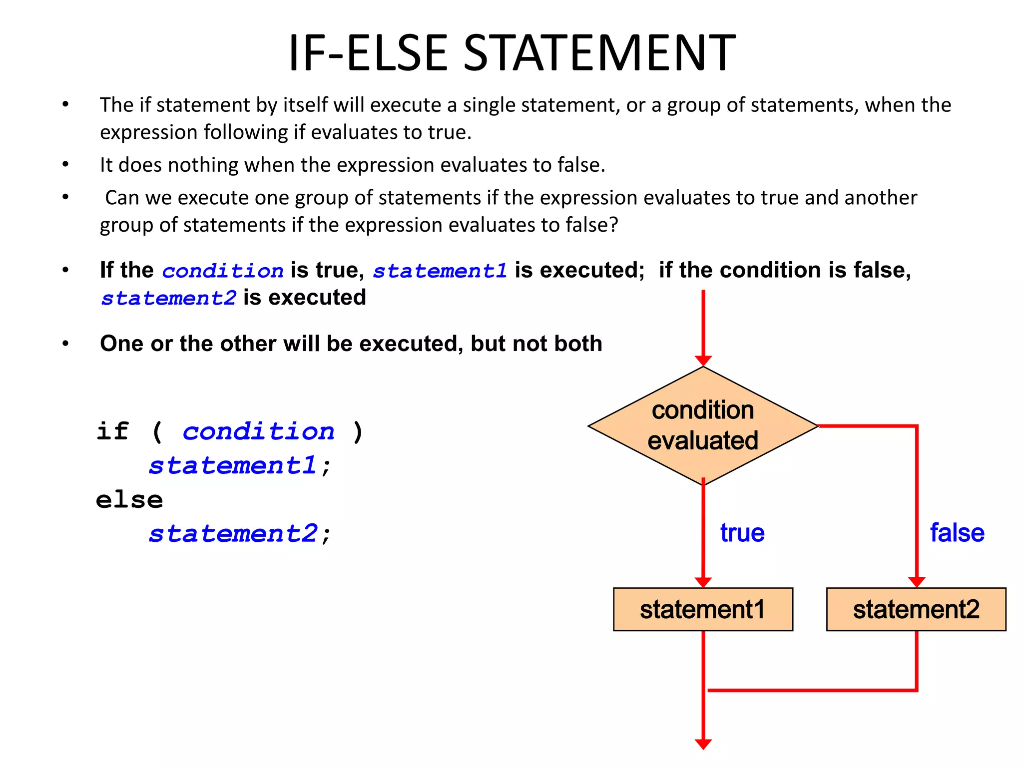 Control structures(class 02) | PPTX | Programming Languages | Computing