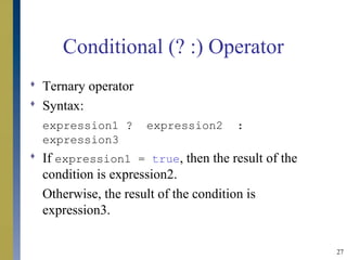 Control structures i | PPT | Programming Languages | Computing