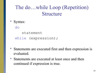 Control structures ii | PPT