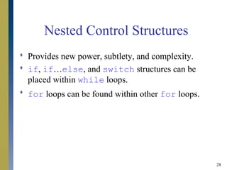Control structures ii | PPT