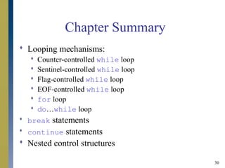 Control structures ii | PPT
