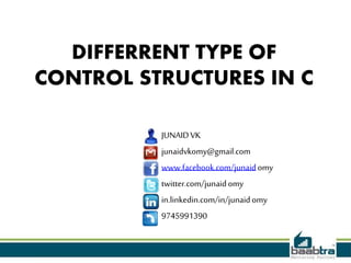 Control structures in c | PPTX