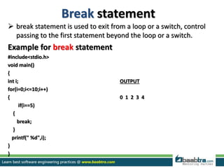 Control structures in c | PPTX