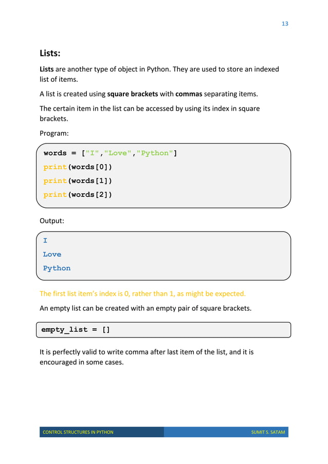Control Structures in Python | PDF | Programming Languages | Computing