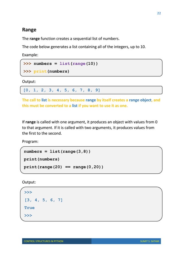 Control Structures in Python