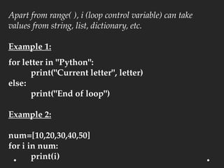 Comprehensive Guide to Python Control Structures and Looping Constructs ...