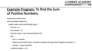 Control Structures Looping statements PPT.pptx
