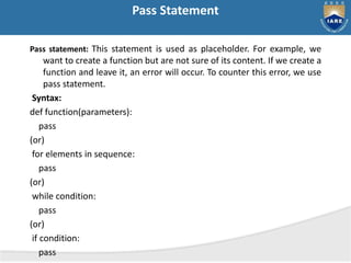 Control Structures Python like conditions and loops | PPT