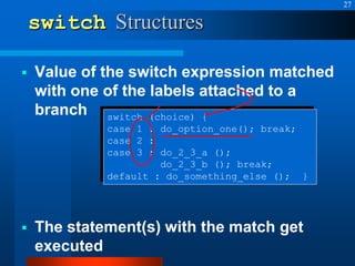 Control structures in C++ Programming Language | PPT