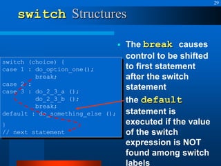 Control structures in C++ Programming Language | PPT
