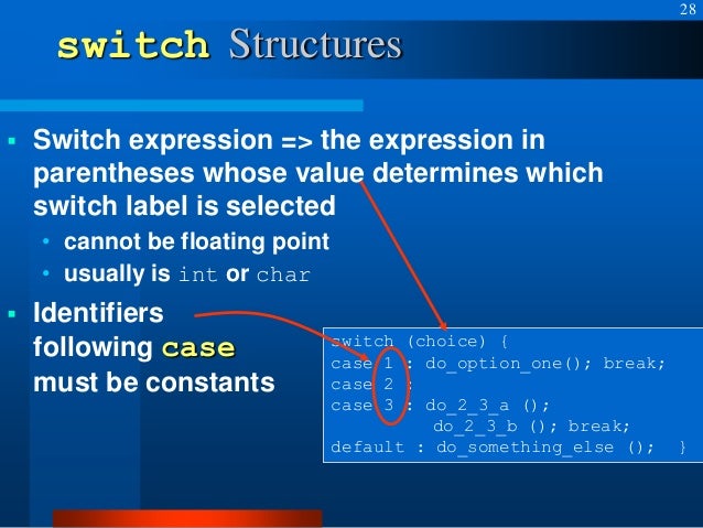 Control structures in C++ Programming Language