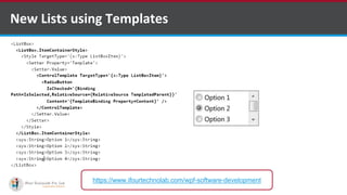 Controls Use in Windows Presentation Foundation (WPF) | PPTX