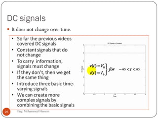 DC signals
 It does not change over time.
26 Eng: Mohammed Hussein
 