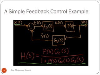 A Simple Feedback Control Example
9 Eng: Mohammed Hussein
 