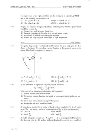 Control System for electronics and communication engineering | PDF