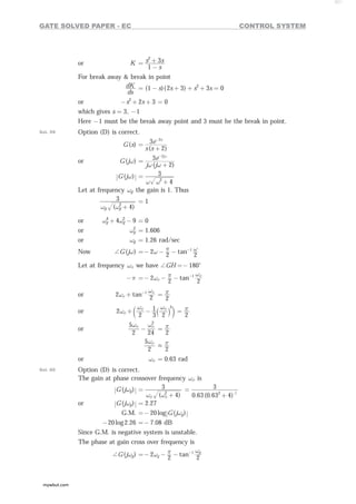 Control System for electronics and communication engineering | PDF