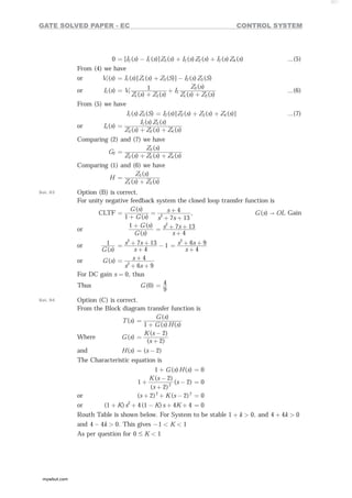 Control System for electronics and communication engineering | PDF