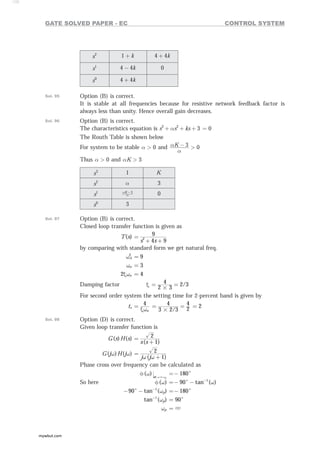 Control System for electronics and communication engineering | PDF