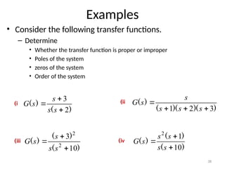 Motion System Transfer Function Example Comprehensive Overview of Control Systems: Types, Transfer Functions ...