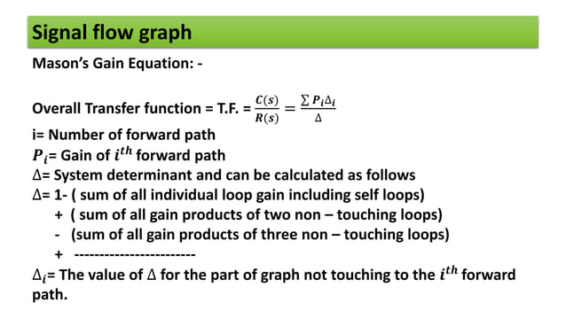 Control system basics, block diagram and signal flow graph | PPTX