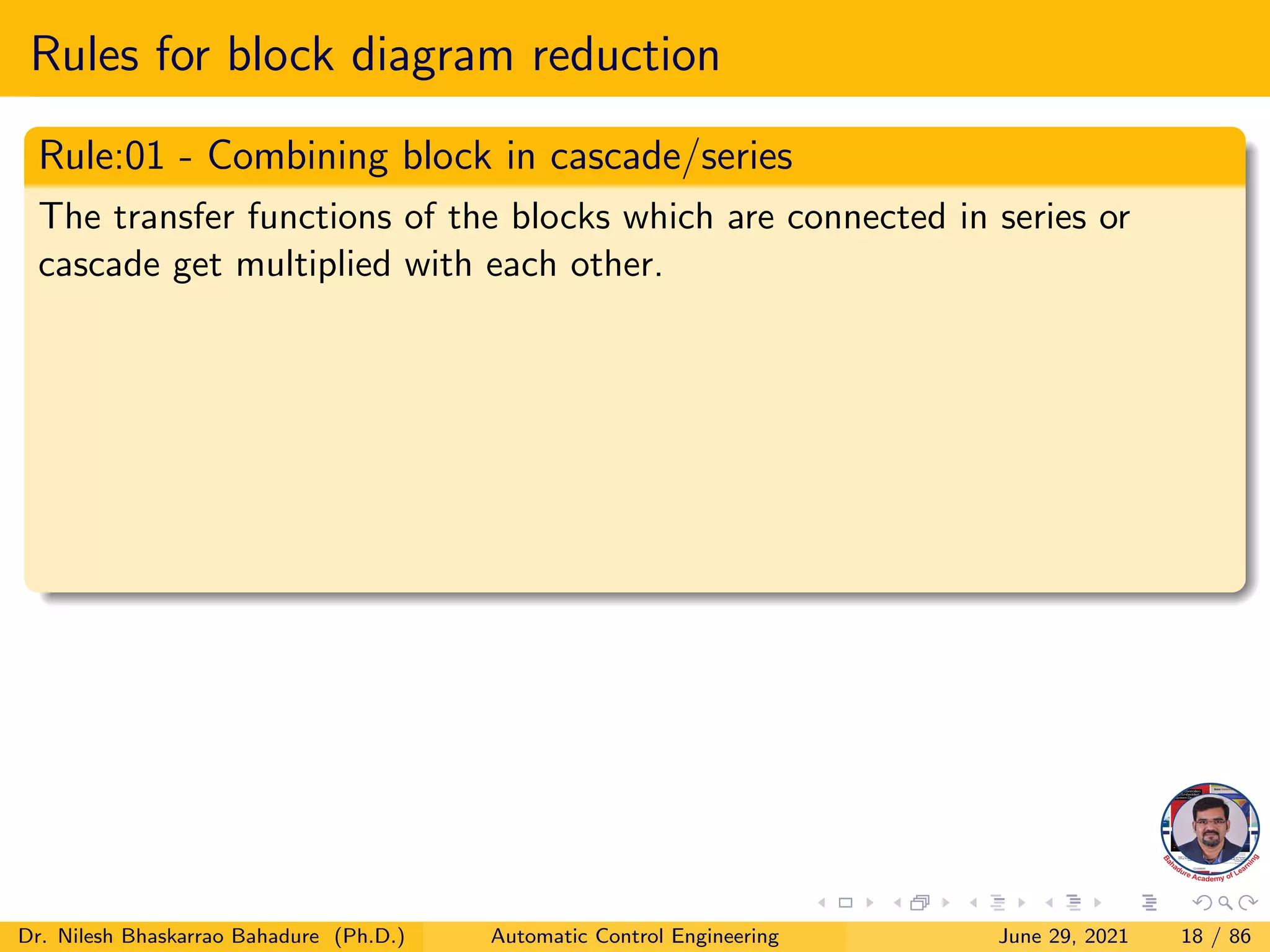 Control system block diagram | PDF