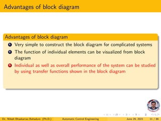 Control system block diagram | PDF