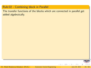 Control system block diagram | PDF