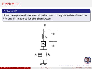 Control system mathematical modelling of a system | PDF