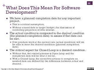 Copyright ©, 2014, Niwot Ridge LLC, Performance-Based Project Management®
+What Does This Mean For Software
Development?
!...