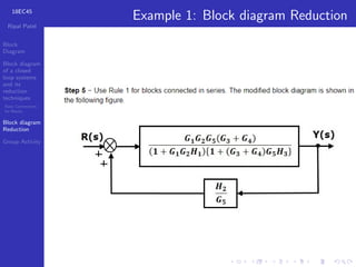 Control System Block Reduction Method Simple Example Comprehensive Guide to Block Diagrams and Reduction Techniques in ...