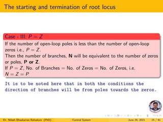 Control system stability root locus | PDF