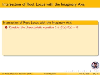 Control system stability root locus | PDF