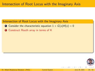 Control system stability root locus | PDF