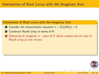 Control system stability root locus | PDF
