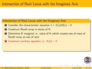 Control system stability root locus | PDF