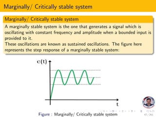 Marginally Stable Step Response Example Control system stability routh hurwitz criterion | PDF
