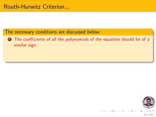 Control system stability routh hurwitz criterion | PDF