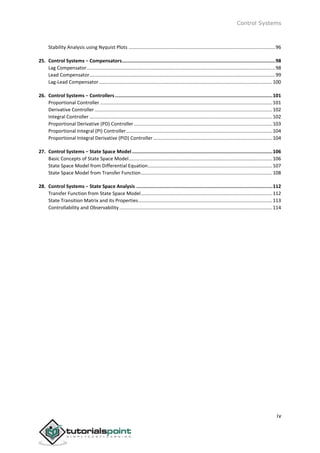 Control systems tutorial | PDF