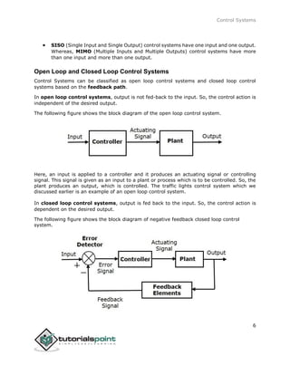Control systems tutorial | PDF | Technology & Computing