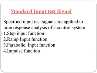 Control System Theory L2 time response analysis | PPTX